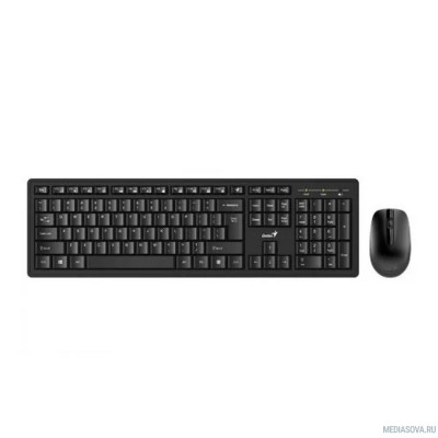  Клавиатура + мышь Genius Smart KM-8200 (Dual color) USB,1 мини-ресивер на оба устройства,104 кл кнопка SmartGenius,  мембранная,800-1600 DPI [31340003421]