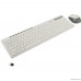  Клавиатура + мышь Genius Smart Slimstar 8230 WHITE USB,1 мини-ресивер на оба устройства,104 кл кнопка SmartGenius,  мембранная,800-1600 DPI [31340015402]