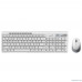  Клавиатура + мышь Genius Smart Slimstar 8230 WHITE USB,1 мини-ресивер на оба устройства,104 кл кнопка SmartGenius,  мембранная,800-1600 DPI [31340015402]