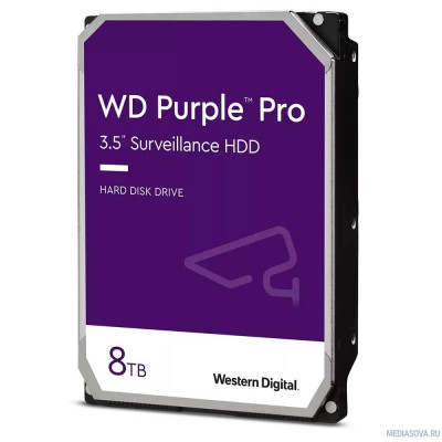 Жесткий диск 8TB WD Purple (WD85PURZ) Serial ATA III, 5640- rpm, 256Mb, 3.5