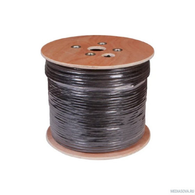  Rexant (01-1121-R) Кабель U/UTP, CAT 5е, PE 10х2х0,48мм, внешний, черный, РФ
