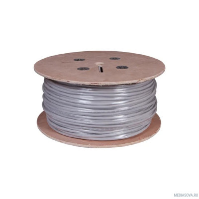  Rexant (01-1012-R) Кабель U/UTP, CAT 5е, PVC, 16x2x0,48мм, внутренний, серый, РФ