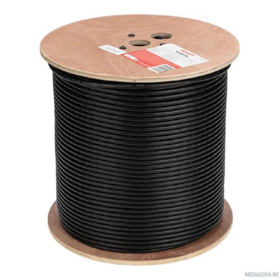  Rexant (01-0158) Кабель F/UTP, CAT 6, PE 4х2х0,57мм, 23AWG, внешний, черный 