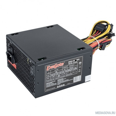 Блок питания Exegate EX292180RUS Блок питания 750W ExeGate 750NPX (ATX, 12cm fan, 24pin, 4pin, PCIe, 3xSATA, 2xIDE, FDD, black)