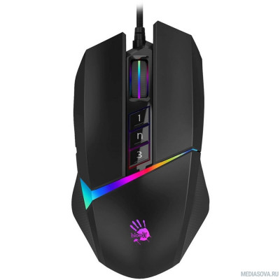  Мышь A4Tech Bloody W60 Max черный оптическая (10000dpi) USB (10but)