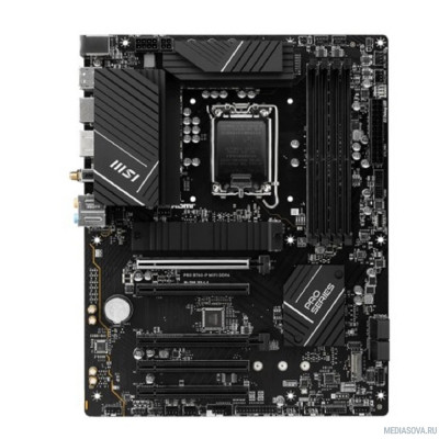 Материнская плата MSI PRO B760-P WIFI DDR4 B760, LGA1700, 4DDR4, 5PCI-Ex16, 3M.2, 4SATA3.0, 3USB3.2 Gen2, 3USB3.2 , Gen1