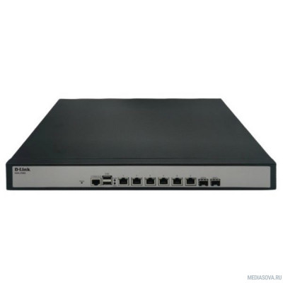  D-Link DSA-2108S/A1A Сервисный маршрутизатор с 6 настраиваемыми портами 10/100/1000Base-T и 2 портами 1000Base-X SFP