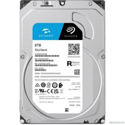 Жесткий диск 6TB Seagate SkyHawk (ST6000VX009) SATA 6 Гбит/с, 5400 rpm, 256 mb buffer