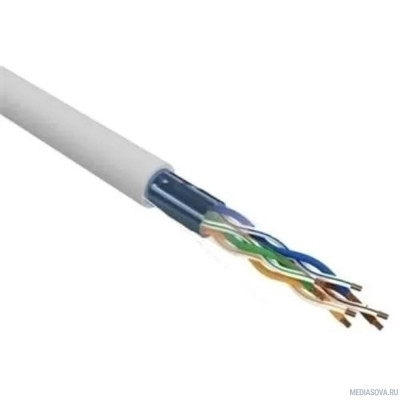  REXANT (02-0025 )Кабель витая пара F/UTP, CAT 5e, PVC, 4х2х0,52 мм, 24AWG, INDOOR, SOLID, серый, 305 м
