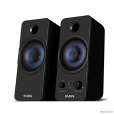 АС SVEN 431, чёрный, USB, акустическая система 2.0, мощность 2x3 Вт(RMS), Bluetooth