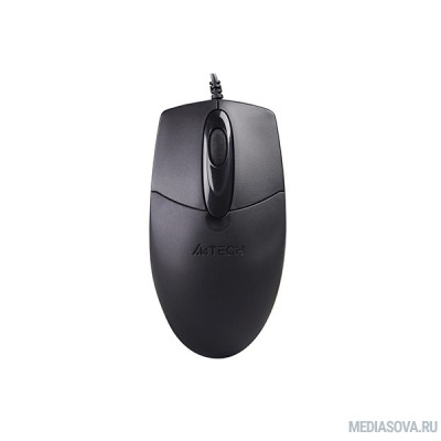  Мышь проводная A4Tech OP-720S black (USB, оптическая, silent, 1200dpi, 2but) (OP-720S)