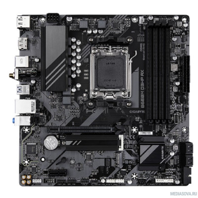 Материнская плата Gigabyte B650M D3HP AX AM5 AMD B650 4xDDR5 mATX AC`97 8ch(7.1) 2.5Gg RAID+HDMI+DP