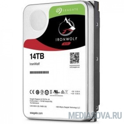 Жесткий диск 14TB Seagate Ironwolf (ST14000VN0008) SATA 6.0Gb/s, 7200 rpm, 256mb buffer, 3.5