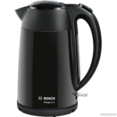  Чайник электрический Bosch TWK3P423 1.7л. 2400Вт черный (корпус: нержавеющая сталь)