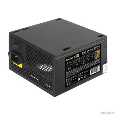 Блок питания Exegate EX292159RUS-OEM Блок питания 400W ExeGate 80 PLUS® Bronze 400PPH-OEM (ATX, APFC, КПД 88% (80 PLUS Bronze), 12cm fan, 20+4pin, 4+4pin, 2xPCI-E, 5xSATA, 3xIDE, Box, black)
