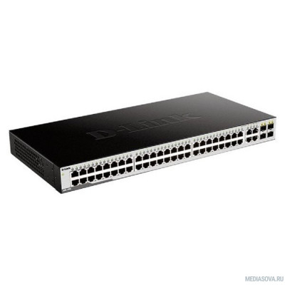  D-Link DGS-1052/A3A Неуправляемый коммутатор с 48 портами 10/100/1000Base-T и 4 комбо-портами 100/1000Base-T/SFP