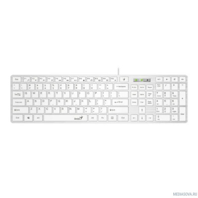  Клавиатура Genius SlimStar 126 White USB [31310017410]