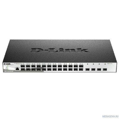 D-Link DGS-1210-28XS/ME/B2A Управляемый L2 коммутатор с 24 портами 100/1000Base-X SFP и 4 портами 10GBase-X SFP+