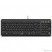 Клавиатура проводная Genius SlimStar Q200 black USB (31310020402)
