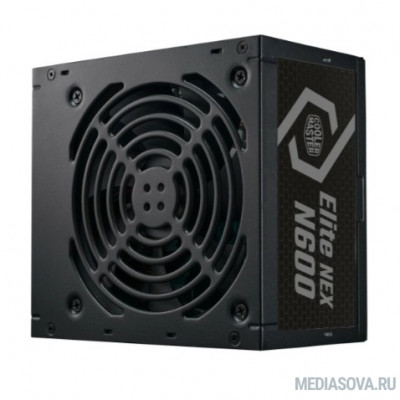Блок питания Блок питания 600 Ватт/ Power Supply Cooler Master Elite NEX N600, 600W, ATX, 120mm, 5xSATA, 2xPCI-E(6+2), 3xMolex, APFC, EU Cable