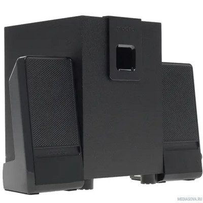  MICROLAB M-100 черный 10 Вт RMS, Распределение мощности 2,5 Вт x2+5 Вт, Частотная характеристика 35-18 кГц, Соотношение сигнал/шум 75 дБ