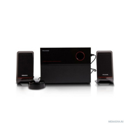  MICROLAB M-200BT черный 12 Вт x 2 + 16 Вт среднеквадратичное значение, Гармонические искажения: < 0,3% 1 Вт на 1 кГц, Частотная характеристика: 35 Гц - 20 кГц, Отношение сигнал/шум: > 80 дБ, Разделен