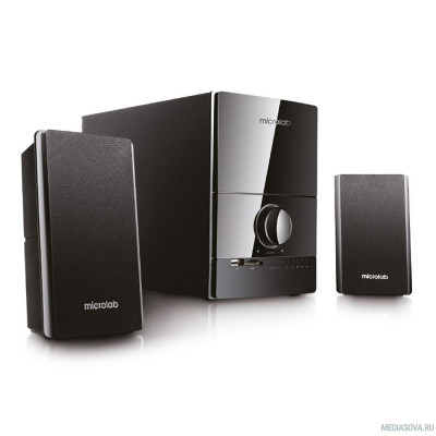  MICROLAB M-500U черный 40 Вт RMS, Распределение мощности 12х2+16 Вт, Частотная характеристика 35-20 кГц, Соотношение сигнал/шум 75 дБ