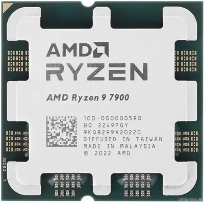  Процессор CPU AMD Ryzen 9 7900 OEM (100-000000590) 3,7Гц 5,4ГГц Turbo AM5 65W