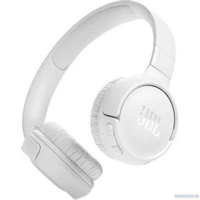  Гарнитура накладные JBL Tune 520BT белый беспроводные bluetooth оголовье (JBLT520BTWHT)