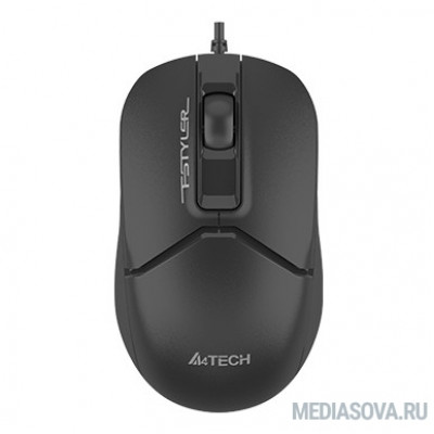  Мышь компьютерная A4Tech Fstyler FM12ST черный 1200dpi silent USB/3but