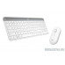  920-009207 Logitech Клавиатура + мышь MK470 WHITE оригинальная заводская гравировка RU/LAT 