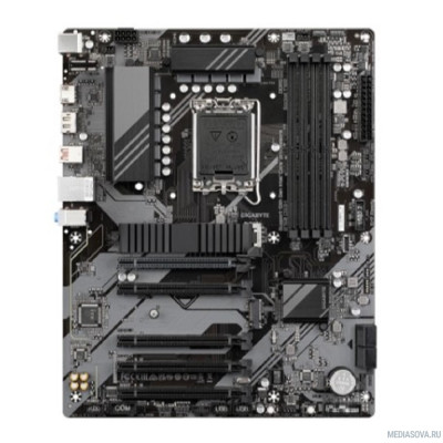 Материнская плата Gigabyte B760 DS3H Socket 1700, Intel®B760, 4xDDR5-4800, HDMI+DP, 5xPCI-Ex16, 4xSATA3(RAID 0/1/5/10), 2xM.2, 8Ch Audio, 2.5GLan, (4+4)xUSB2.0, (1+2)xUSB3.2, (1+1)xUSB3.2 Type-C™, 1xPS/2, ATX, RTL