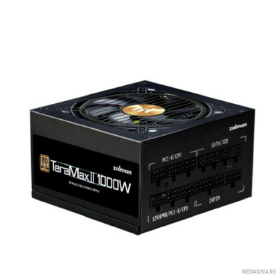 Блок питания БП Zalman <TMX2> ZM1000-TMX2  <1000W, ATX v3.0 GEN 5.0, EPS, APFC, 12cm Fan, FCM, 80+ GOLD, Retail>