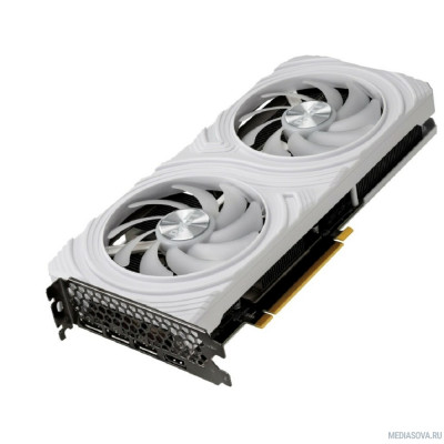 Видеокарта Видеокарта, PALIT, RTX4070 WHITE 12G (4710562244526), GDDR6X, 192bit, 3-DP, HDMI, 269.1*127*40.1 мм, Цветная коробка (NED4070019K9-1047L)