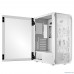  Ginzzu GL185 White боковая дверца закаленное стекло на петлях на магнитах
