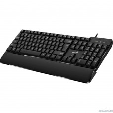 Клавиатура Genius Smart KB-100XP, USB Black классическая раскладная, SmartGenius, влагоустойчивая, клавиш 104, провод 1,5 м, USB [31310050402]