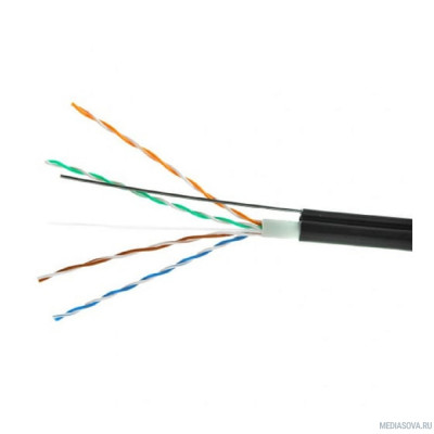  Cablexpert [UPC-5051E-SO-OUTR] Кабель UTP5e, 4 пары, 0.51 мм, медь, однож., 305 м, outdoor с тросом, Fluke Test, черный