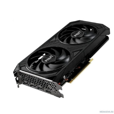 Видеокарта Видеокарта, PALIT, RTX4060Ti DUAL 8G V1 (4710562244557), (NE6406T019P1-1048D), GDDR6, 128bit, 3-DP, HDMI, 249.9*123.5*40.1 мм, Цветная коробка