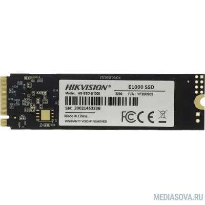  SSD M.2 HIKVision 128GB E1000 Series <HS-SSD-E1000/128G> (PCI-E 3.0 x4, up to 990/650MBs, 3D TLC, NVMe, 22x80mm)