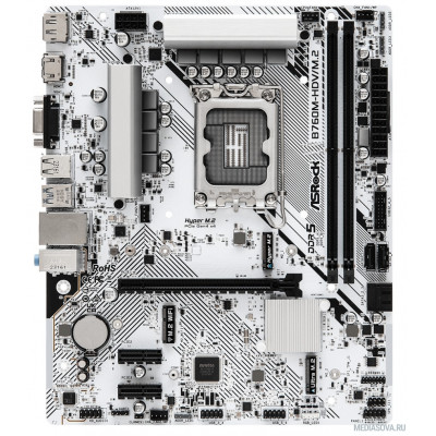 Материнская плата Asrock B760M-HDV/M.2 RTL  LGA1700, 2xDDR5, 4xSATA, RAID M.2 VGA HDMI DP mATX