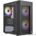  Корпус MiniTower AeroCool HEXFORM-G-BK-v2 (mATX, стекло, сетка, USB3.0x1, USB2.0x2, 3x120mm FRGB fans) (4711099471799)