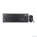  Комплект (клавиатура+мышь) A4TECH 3000NS, USB, беспроводной, черный