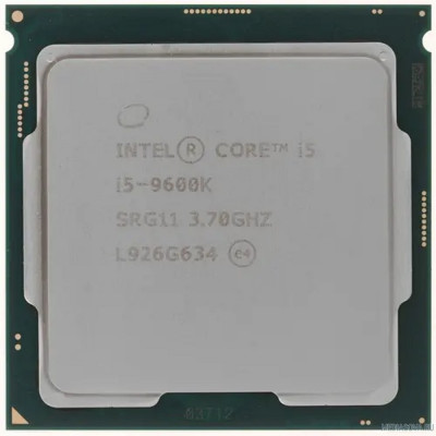  Процессор CPU  Intel Core i5-9600K OEM (Coffee Lake, 14nm, C6/T6, Base 3,70GHz, Turbo 4,60GHz, UHD 630, L3 9Mb, TDP 95W, vPro, S1151) OEM