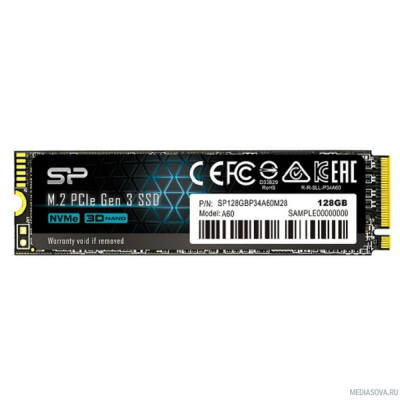  Silicon Power SSD 128Gb M.2 A60 SP128GBP34A60M28