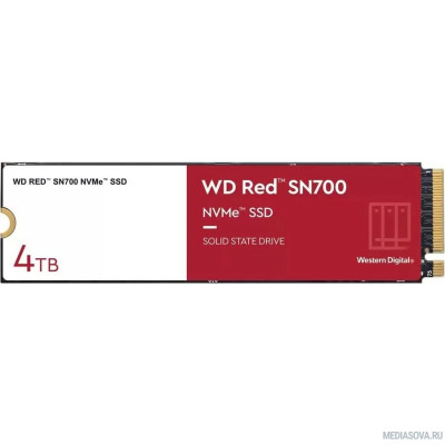  Накопитель SSD WD Original PCI-E x4 4Tb WDS400T1R0C Red SN700 M.2 2280