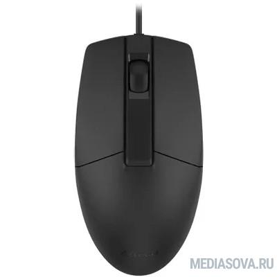  Мышь проводная A4Tech OP-335S black (USB, оптическая, 1200dpi, 3but, silent) (OP-335S)