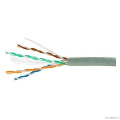  Cablexpert [UPC-5051E-4-CU] Кабель Cablexpert (RU) UTP indoor 4x2x0.51, медный, кат.5e, однож., 305м, box, серый