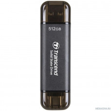 Накопитель SSD Transcend USB-C 512Gb TS512GESD310C серый USB