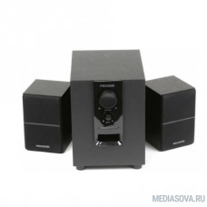 MICROLAB M-106 черный 10 Вт RMS, Распределение мощности 2,5 Вт х 2 +5 W, Нелинейные искажения 0,5% 1 В 1 кГц, Частотный диапазон 35-20 кГц, Соотношение сигнал/шум 75 дБ, Разделение каналов 45 дБ