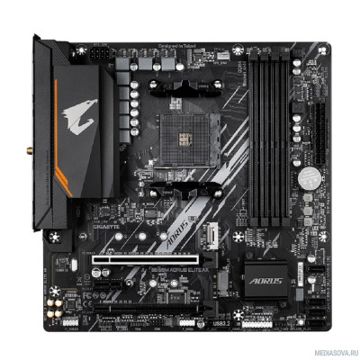 Материнская плата Gigabyte B550M AORUS ELITE AX Soc-AM4 AMD B550 4xDDR4 mATX AC`97 8ch(7.1) GbLAN RA